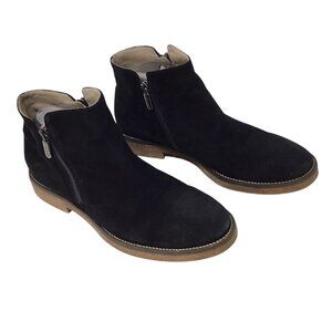 Italeau Foliana Suede Leather Boots Ankle Booties Waterproof Black Italy 11 - 42